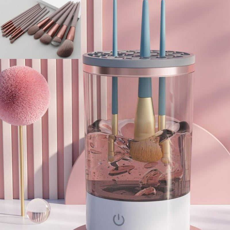 Elektrische make-up kwastenreiniger + GRATIS 13-delige make-up kwastenset