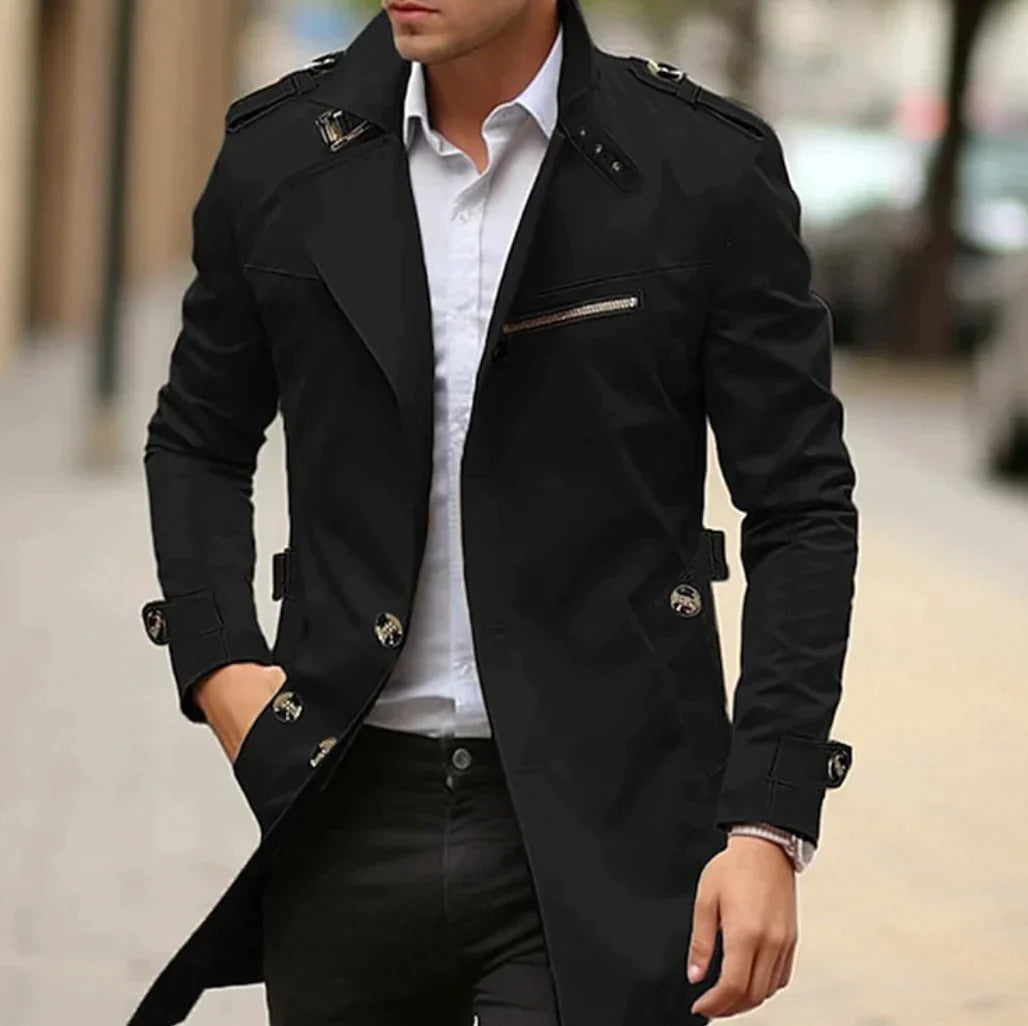 Giovanni - Elegante lente trenchcoat voor mannen