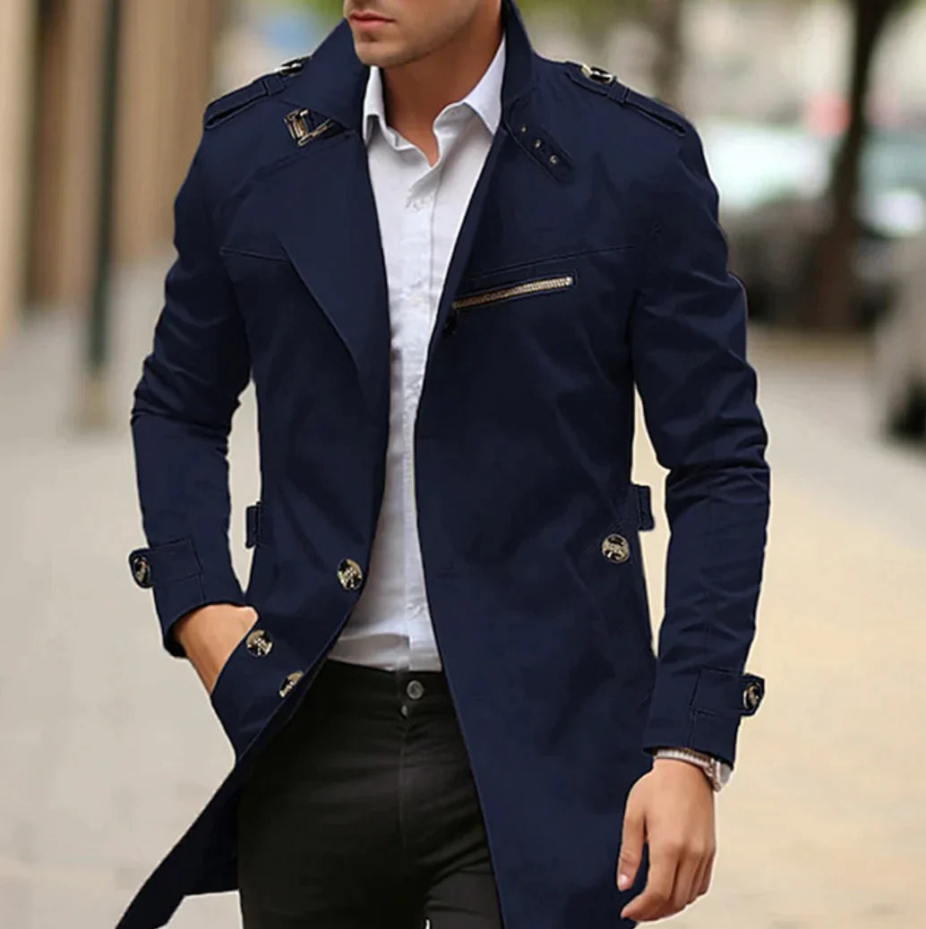 Giovanni - Elegante lente trenchcoat voor mannen